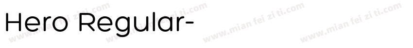 Hero Regular字体转换